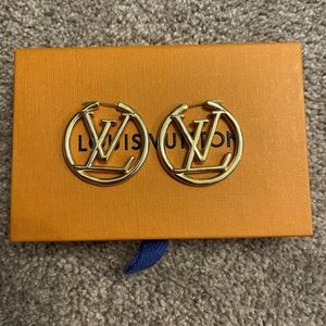 Monogram Louis Louise hoop earrings